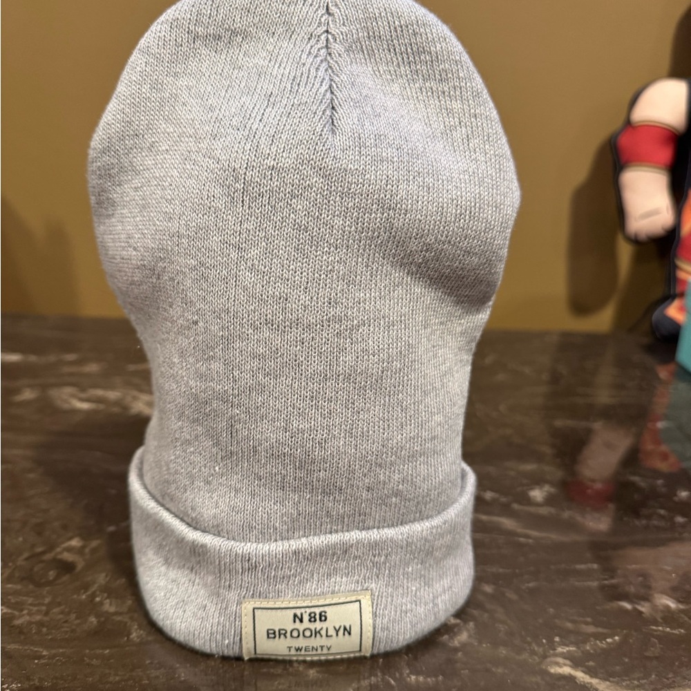 N86 Brooklyn Twenty Unisex Gray Beanie
